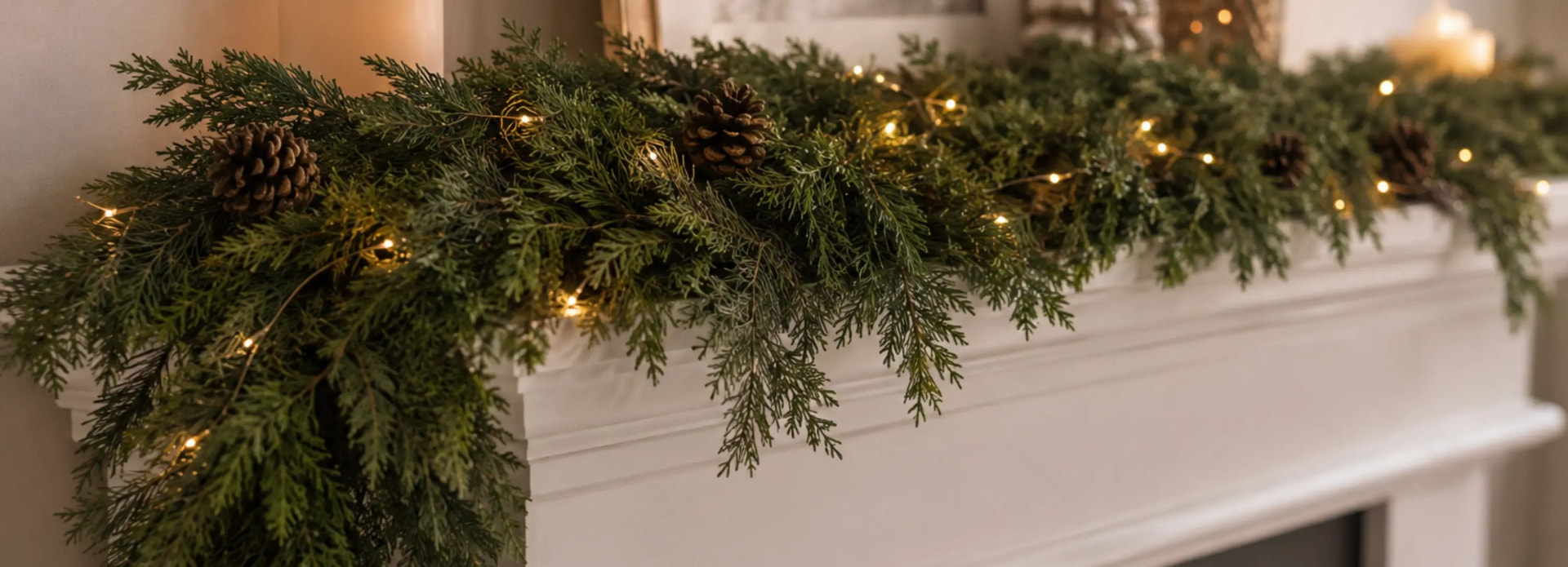 Cedar garland detail